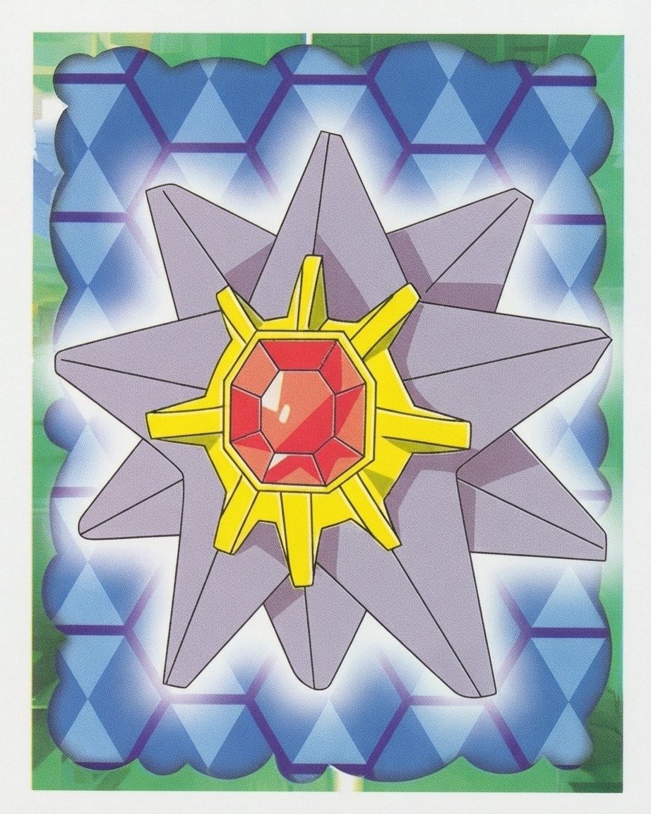 Numéro 121 - Autocollant Pokémon Merlin Collections Nintendo