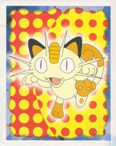 Numéro 52 - Autocollant Pokémon Merlin Collections Nintendo