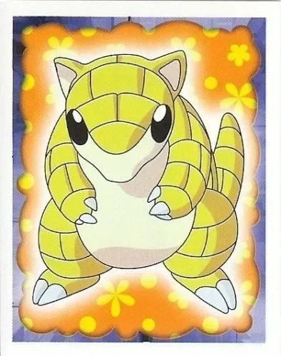 Numéro 27 - Autocollant Pokémon Merlin Collections Nintendo