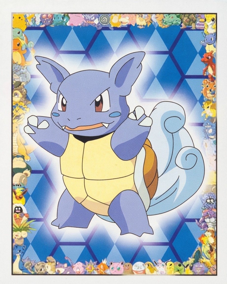 Numéro 8 - Autocollant Pokémon Merlin Collections Nintendo