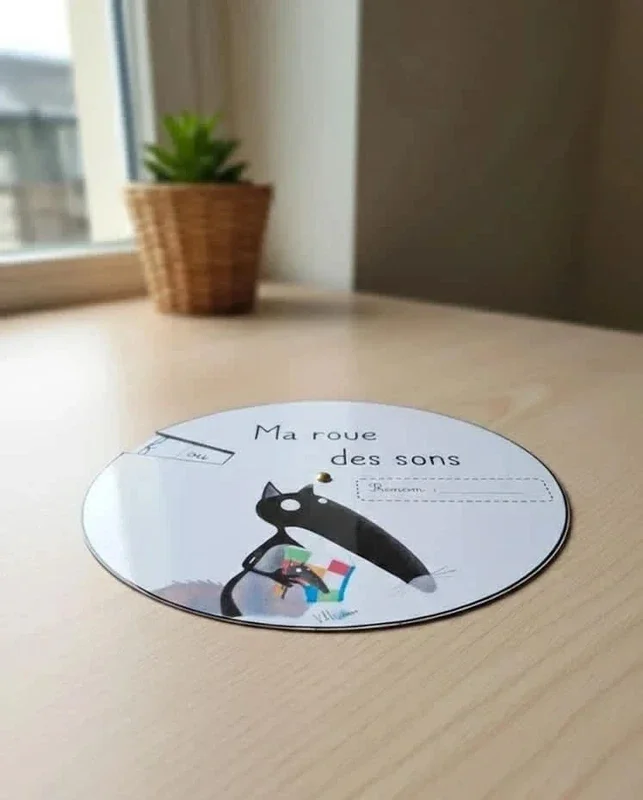 La roue des sons en cursive