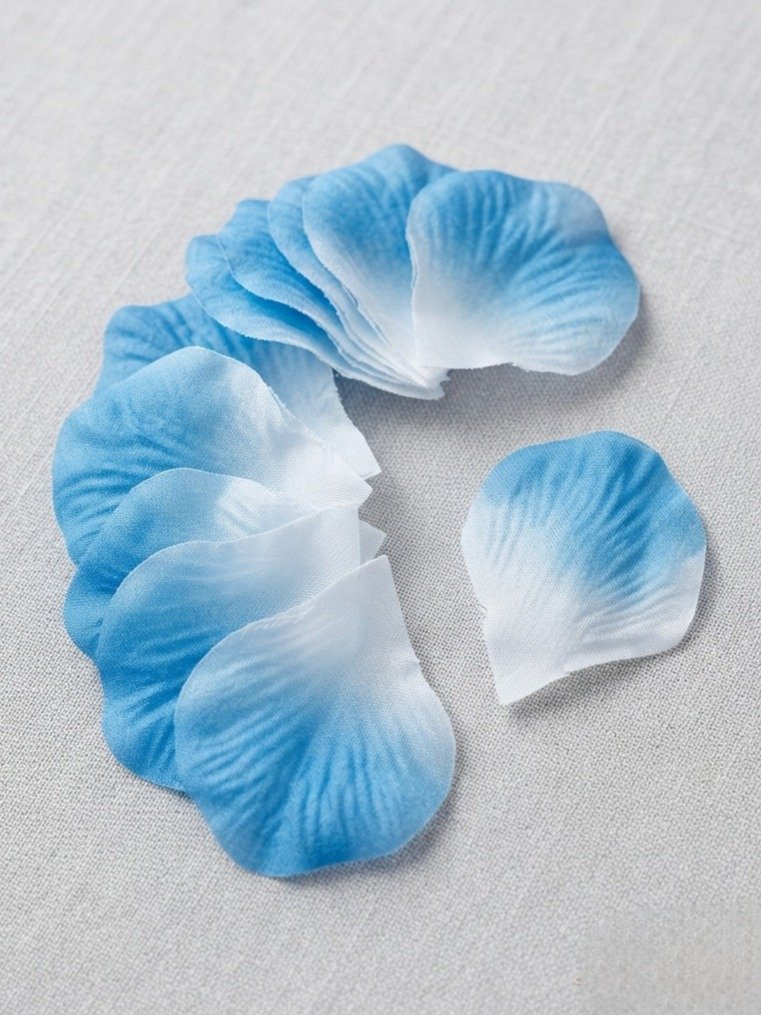 Pétales décoratives bleues