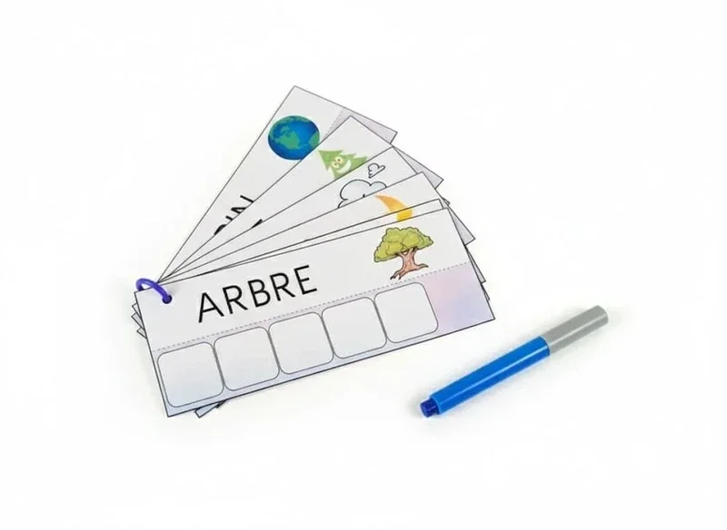 Apprentissage de l'écriture en capitale - Montessori